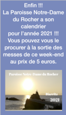 CALENDRIER 2021 DE LA PAROISSE 