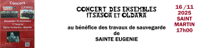 Concert du 16 novembre à 17h à l'église saint Mart