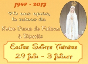 JOURNÉES NOTRE-DAME DE FATIMA