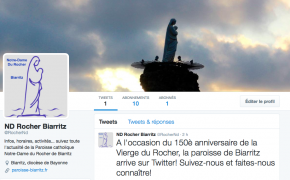 La paroisse de Biarritz arrive sur Twitter