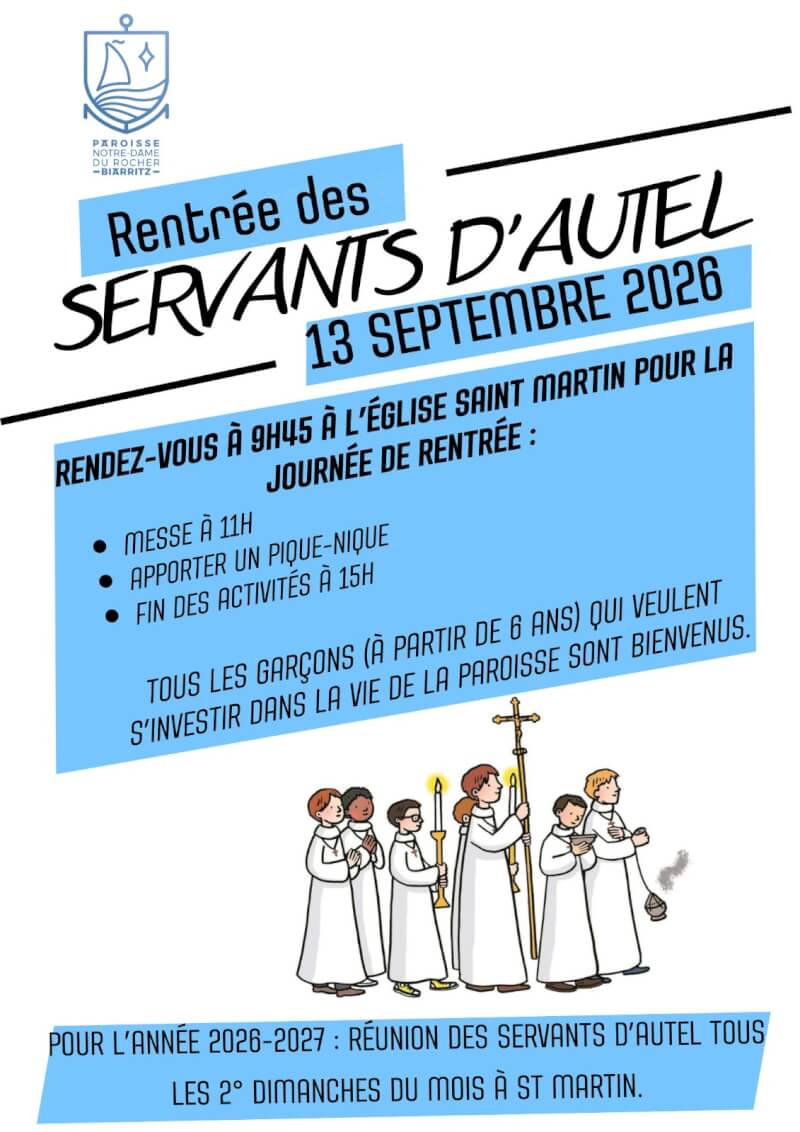 Rentrée des Servants d'Autel