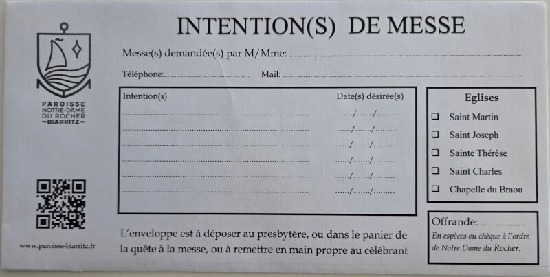 Faire célébrer une messe